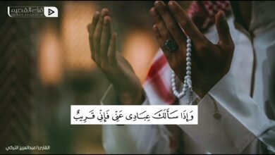 Photo of “إذا سألك عبادي عني…”..